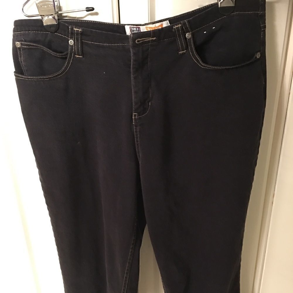 Black Charcoal Washed Capris, good worn condition.